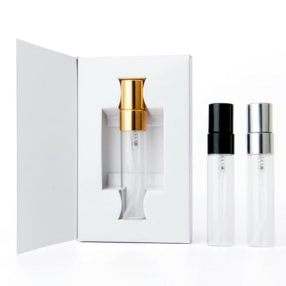 ZJchao Perfume Empty Bottle Gift Package Box 10ml Travel Size Spray Bottle Essential Oil Container Set of 10 Black White Cardboard Paper Packaging