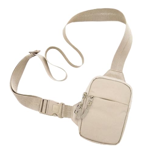 Travel Sling Bag for Men & Women, Anti-Theft RFID Blocking Crossbody Bags - color: Beige 2.0 Mini