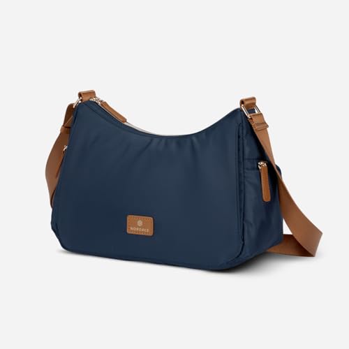 Nordace Siena Hobo Crossbody Bag - Secure RFID Blocking Pocket and Hidden Compartments for Travel Shoulder Bag - color: Blue