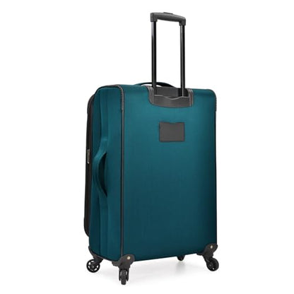 U.S. Traveler Aviron Bay Expandable Softside Luggage with Spinner Wheels, Teal, 2-Piece Set - color: Teal, size: 2-Piece Set