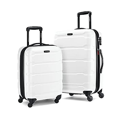 Samsonite Omni PC Hardside Expandable Luggage with Spinner Wheels, White, 2-Piece Set (20/24) - color: White, size: 2-Piece Set (20/24)