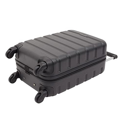 Travelers Club Harper Luggage, Black, 2 Piece Set - color: Black, size: 2-Piece Set