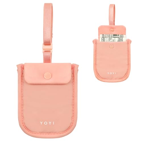 YOYI YOYI RFID Blocking Bra Wallet, Travel Wallet for Credit Cards & Cash - color: Pink