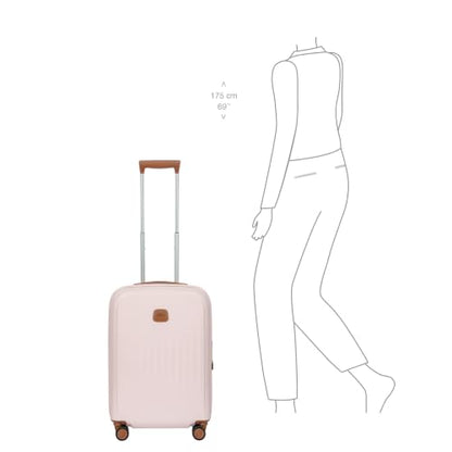 Bric's Taormina ultra-light 21" expandable carry-on trolley spinner - color: Pink, size: Carry-On