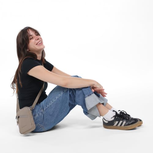 Sherpani Rogue, RFID Mini Crossbody Bag for Women - color: Dune