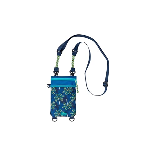 Chums Rover Phone Tote - Crossbody Bag with Adjustable Strap - Tactical Sling Bag for Women & Men w/Multiple Pockets - color: Palm Tree