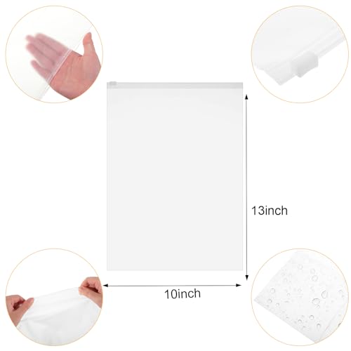 60 Drawstring Shoe Bags 11.8x15.7" 60 Clear Clothes Bags 10x13"