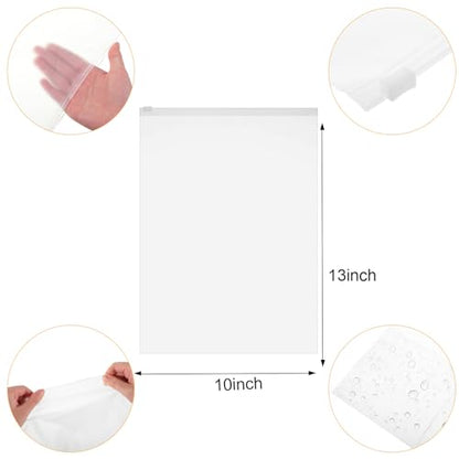 60 Drawstring Shoe Bags 11.8x15.7" 60 Clear Clothes Bags 10x13"