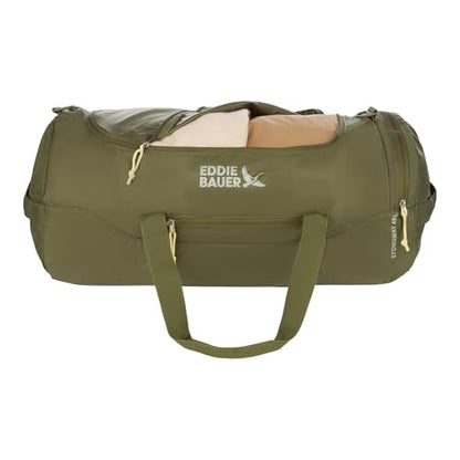 Eddie Bauer Stowaway Packable Duffel Bag | Travel | Foldable | Lightweight | Durable | Ripstop Polyester, 45L, Irish Moss - color: Irish Green