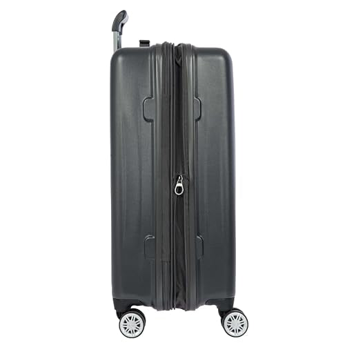 Bric's Cervia 27" Hardside Medium Expandable Luggage, 360° Spinner Wheels, Lightweight Checked Suitcase, TSA-Approved Locks, Dark Grey - color: Dark Grey, size: Medium-Checked 27 inch