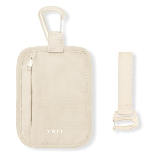 YOYI YOYI RFID Blocking Hidden Stash Clip, Travel Wallet Water-Repellent - color: Apricot