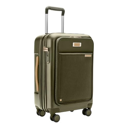Briggs & Riley Sympatico 22 Inch Hardside Carry-On, Front Pocket, Olive - color: Olive, size: 22" Front Pocket Carry-On