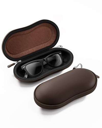 ProCase Sunglasses Case, Hard Shell Glasses Case for Men Women -Chocolate - color: Chocolate