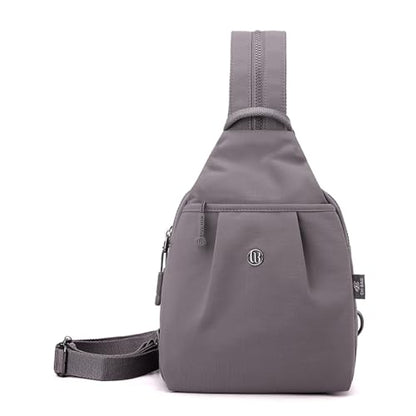 3-in-1 Convertible Backpack Chest Sling Crossbody Women Travel Lightweight - color: Dark Grey
