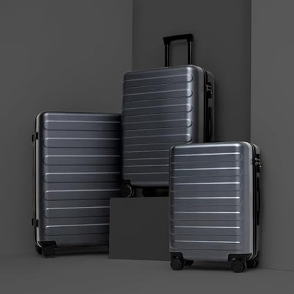 NINETYGO Carry On Luggage 22x14x9 Airline Approved, 20 Inch Luggage with Smooth Spinner Wheels, Lightweight, Hard Shell PC Suitcase Carry-On, Travel Luggage, TSA Approved (Grey, Rhine Basic) - color: 02-Grey (Basic), size: Carry-On 20-Inch