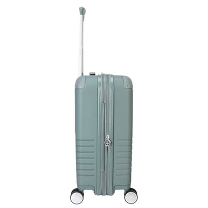 Jessica Simpson Countryside 21" Expandable 8-Wheel Spinner Carry On Luggage Suitcase, Chinois Green - color: Chinois Green, size: Carry-On