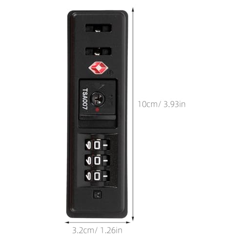 iplusmile Portable TSA Customs Code Lock - 3 Digits Self-Setting Combination Zipper Security Lock for Travel Luggage Essentials - Flush Mount for ABS/PC Hard Case