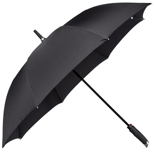LifeTek Premium Travel Umbrella - Windproof & Compact for Men & Women, Automatic Open Close, Fits in Purse Laptop Bag or Backpack, Strong Frame for Heavy Rain & Sun UV Protection - color: 54 Inch Black FX1 New Yorker