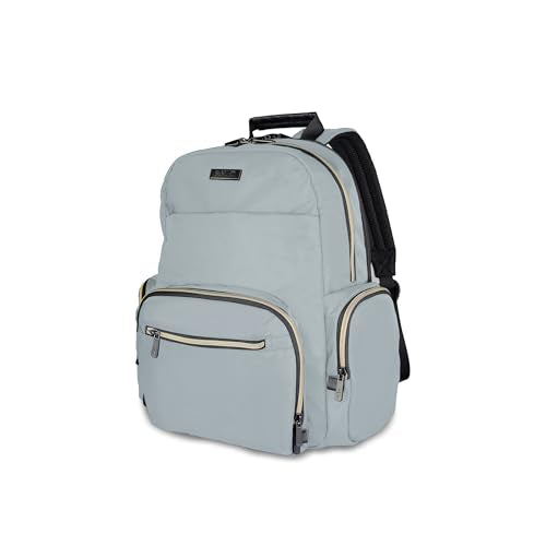 Kenneth Cole REACTION Madison Square Lightweight Hardside Chevron Expandable Spinner Luggage, Slate, 2-Piece (20" Carry On + Sophie Backpack) - color: Slate, size: 2-Piece (20" Carry On + Sophie Backpack)