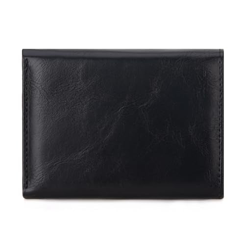 Montana West Wallet Women Small Trifold Wallet RFID Blocking Minimalist Wallets with ID Window - color: Black