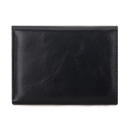 Montana West Wallet Women Small Trifold Wallet RFID Blocking Minimalist Wallets with ID Window - color: Black