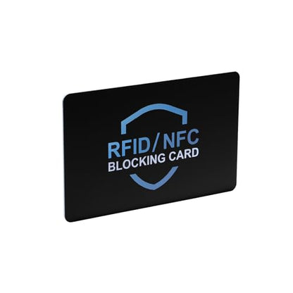 RFID Blocking Card, NFC Contactless Anti-Theft Bank Debit Credit Card Protector,One Card Protects Entire Wallet Purse - color: A-1 Pcs Black