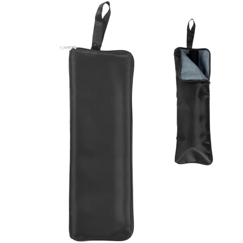 uxcell Wet Umbrellas Bag 12.6x4.8" Waterproof Oxford Cloth Reversible - color: Black, size: 12.6x4.8"