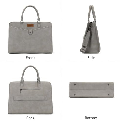 Wrangler Laptop Tote Bag for Women Fits 15.6 In Laptop for Travel and Work - color: Gray