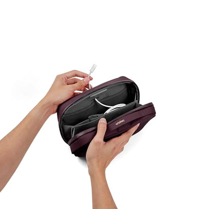 Orbitkey 2-in-1 Tech Accessory Pouch - Plum - color: Plum