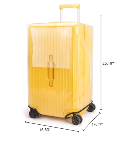 Luggage Cover Suitcase Cover Protector Luggage Protector Suitcase Cover Clear Trunk Luggage Covers for Suitcase (Transparent, 32inch)