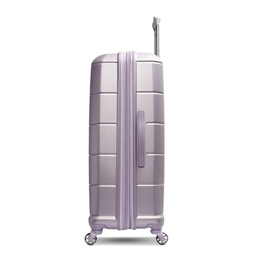 American Tourister Stratum 2.0 Expandable Hardside Luggage with Spinner Wheels, 28" SPINNER, Purple Haze - color: Purple Haze, size: 28-Inch Checked-Large