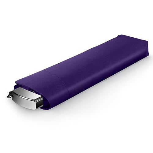 Travel Umbrella Compact Small Folding Windproof Lightweight for Women - color: 12.Dark Purple