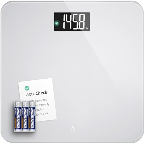 Greater Goods AccuCheck Digital Bathroom Scale for Body Weight (Pearl Gray) - color: Pearl Gray