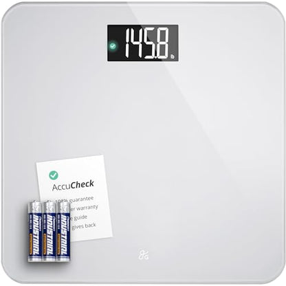 Greater Goods AccuCheck Digital Bathroom Scale for Body Weight (Pearl Gray) - color: Pearl Gray