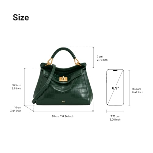 JW PEI Women's Lucia Classic Top Handbag - color: Green Croc