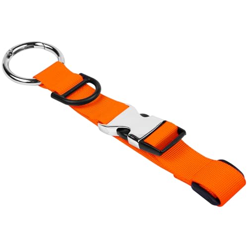 Wisdompro Jacket Gripper Strap for Travel, Add a Bag Luggage Straps, Orange - color: Orange