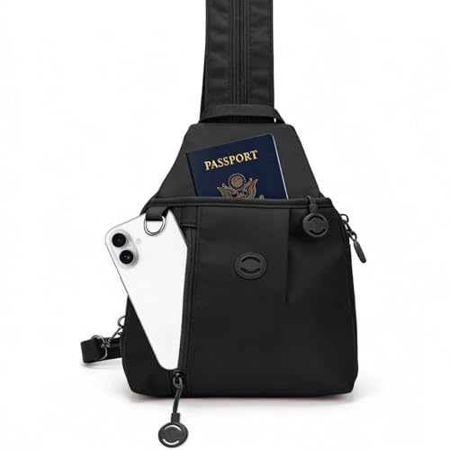 Oxford Anti Theft Backpack for Women,Pocket Multi Pocket Crossbody Bag. - color: Black