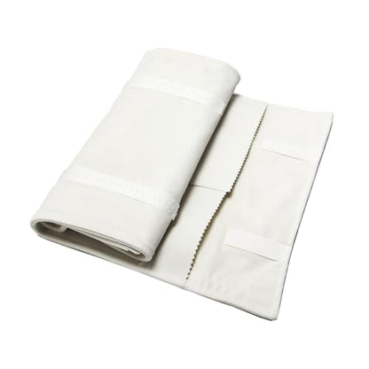 UnionPlus Travel Necklaces Roll Organizer Anti-Tangle Large Beige - color: Beige, size: Large