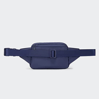 Pander Belt Bag Large 2L, Nylon Fanny Pack Purse for Women and Men with Adjustable Strap - color: Blue Storm