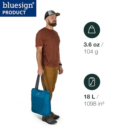 Osprey Ultralight Collapsible Stuff Tote Bag - color: Tundra Green