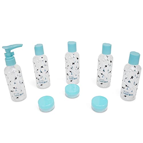 9 Piece TSA Approved Travel Bottle Set - BPA Free (Paris) - color: Paris