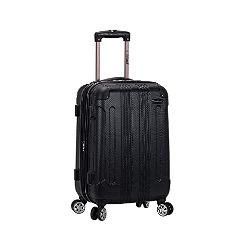 Rockland London Hardside Spinner Wheel Luggage, Black, Carry-On 20-Inch - color: Black, size: Carry-on 20"