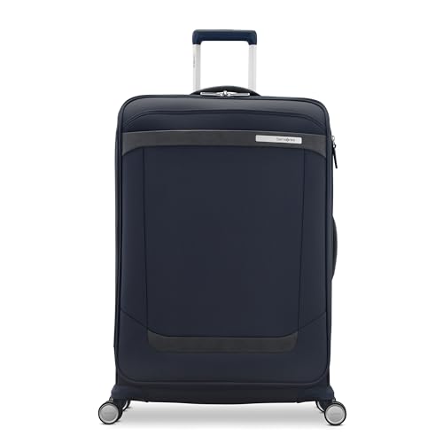 Samsonite Elevation Plus 30-Inch Large Checked Luggage - Expandable Softside Spinner Suitcase - Midnight Blue - color: Midnight Blue, size: Large