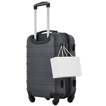 Travelers Club Phoenix Luggage, Blackened Pearl, 22-Inch Carry-On - color: Blackened Pearl, size: 1-Piece (22" Carry-On)