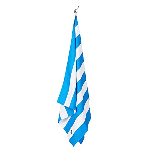 Dock & Bay Quick Dry Beach Towel - Cabana - Bondi Blue - Extra Large - color: Cabana - Bondi Blue, size: Extra Large (200x90cm, 78x35")