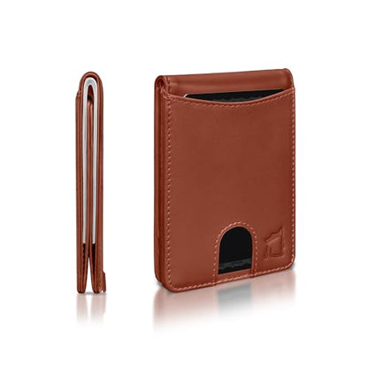Kingly Cash Pocket Slim Wallet for Men, RFID Blocking, Terra Cotta - color: Terra Cotta