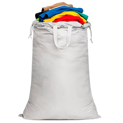 120L Extra Large Laundry Bag with Handles for Travel & Dorms - color: Grey