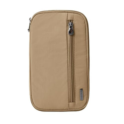 Travelon RFID Blocking Family Passport Wallet - color: Latte