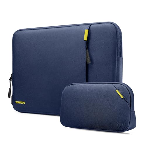 tomtoc 360 Protective Laptop Sleeve Kit for 16-inch MacBook Pro M5 Pro/Max - color: Navy Blue, size: 16-inch