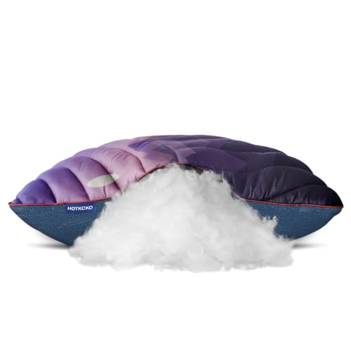 Camping Pillow Compressible Travel Pillow Lightweight Camp Pillow - color: Cas Purple, size: Large(15.7''X19.6'')